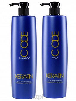STAPIZ CODE Keratin & Collagen zestaw szampon + maska 1000 ml