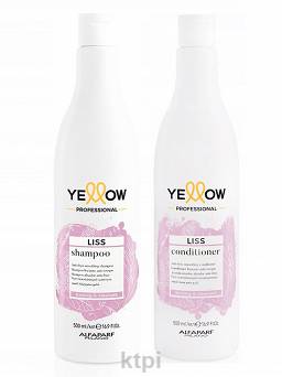 Alfaparf Yellow Liss szampon i odżywka do prostowania 500