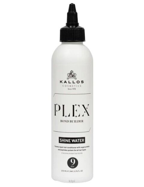 Kallos Plex Bond Builder Shine Water ekspresowa odżywka do włosów 200 ml