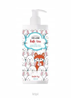 ON LINE Bath Time Mydło do rąk i ciała 2in1 Vanilla Hug 390 ml
