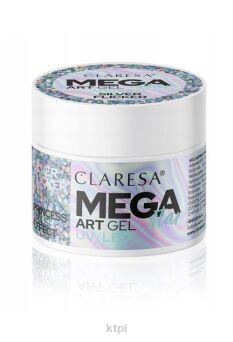 Claresa Żel do zdobień Megastar Silver Flicker 10g