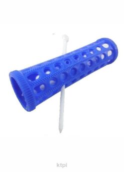 Sibel Wałki niebieskie plastikowe 20mm 10szt