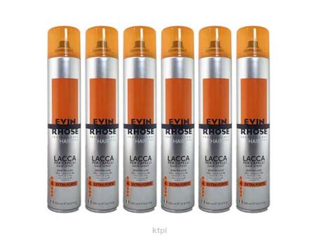 Evin Rhose Zestaw 6 Lakierów Extra Strong Hold 500 ml