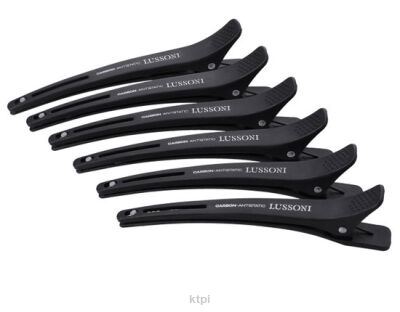 Lussoni Klipsy fryzjerskie Karbonowe 6 szt. 11cm