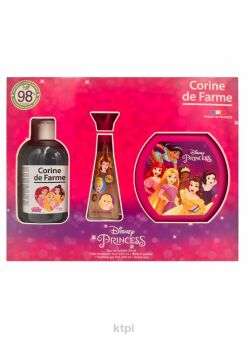 Corine De Farme Disney Princess woda toaletowa 30 ml + żel pieniący 300 ml + pudełko