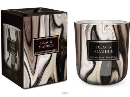 Bartek Candles Świeczka Marble Black 150g