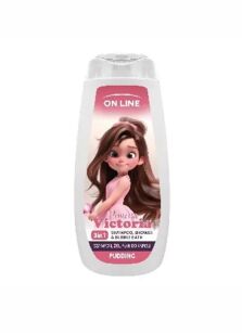 ON LINE KIDS Victoria Żel do kąpieli 3w1 - Pudding 400 ml