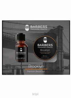 Barbers Brooklyn Zestaw do Pielęgnacji Brody Olejek i Balsam 80 ml