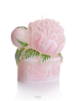 Bartek Candles Świeczka Peony jasny różowy 80 g