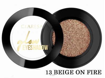 Claresa Glow Eyeshadow cień do powiek 13 Beige on Fire 1,2 g