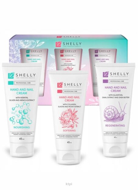 Shelly Hand Cream Set Zestaw Kremów do Rąk Regenerująco-Odżywczy 3x45 ml
