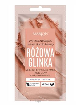 Marion Różowa Glinka maseczka wygładzająca 8 g