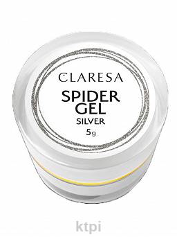 Claresa Spider Gel Żel do Zdobień Silver 5g