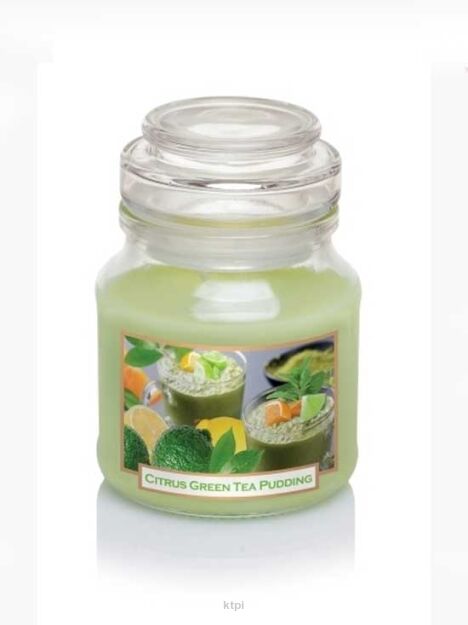 Bartek Candles  Green Tea Pudding With Citrus Świeca Zapachowa 130 g