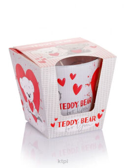 Bartek Candles Świeczka Teddy Bear czerwony 115 g