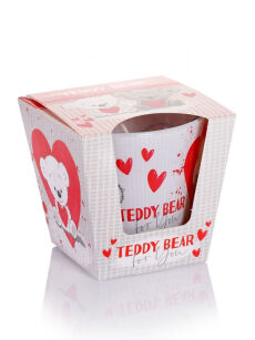 Bartek Candles Świeczka Teddy Bear czerwony 115 g