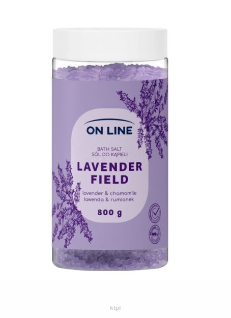 ON LINE Lavender Field sól do kąpieli 800 g
