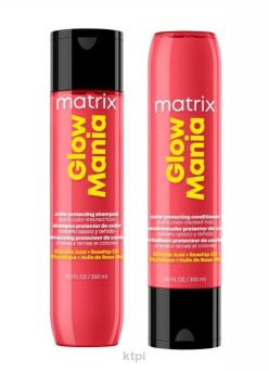 Matrix Glow Mania Zestaw szampon + odżywka do włosów koloryzowanych 300ml