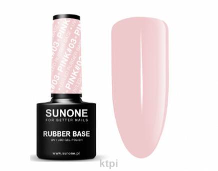 Sunone Baza kauczukowa Rubber Base Pink 03 5 g