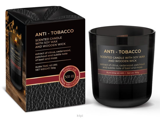 Bartek Candles Anti-Tobacco Świeca Zapachowa 150 g