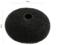 Lussoni wypełniacz do koków i upięć okrągły ring koloru czarnego 90 mm - 2