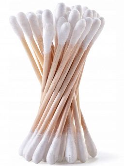 Clavier Patyczki higieniczne do uszu bambusowe z bawełną 100 szt