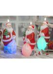 Bartek Candles Mikołaj z LED Świeca Świąteczna 18 cm 400 g - 2