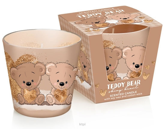 Bartek Candles Teddy Bear Shiny Heart Świeca Zapachowa 115 g