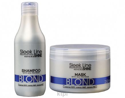 Stapiz Sleek Line Blond zestaw szampon maska 300