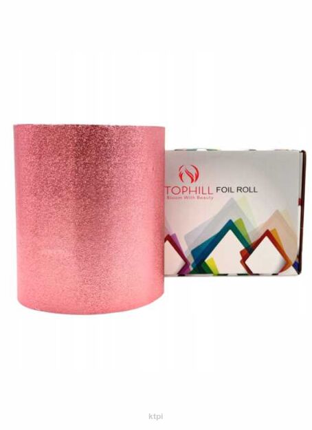TOPHILL Folia fryzjerska ryflowana w rolce 127mm x 100m PINK