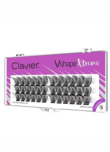 CLAVIER Kępki do rzęs Vshape Xtreme 16 mm