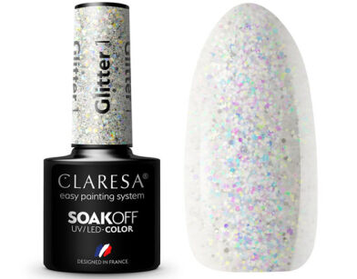 Claresa Lakier Hybrydowy 1 Glitter 5 ml