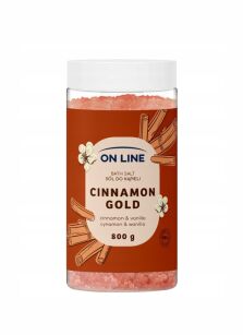 ON LINE Sól do kąpieli Cinnamon Gold 800 g