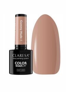 Claresa Lakier Hybrydowy Gummy Nude 4 5g