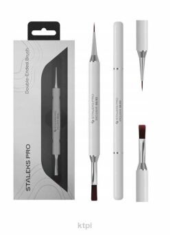 STALEKS Exclusive NBX-08/03 Pędzelek Dwustronny Do Żelu 10 mm i Liner 10 mm