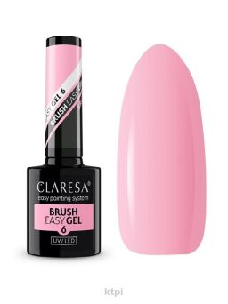 Claresa Brush Easy Gel żel do paznokci w butelce kolor 6 5 ml