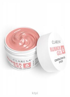 Claresa Żel Budujący Rubber żel do paznokci 6 UV/LED do przedłużania 45 g