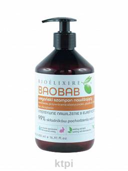Bioelixire Vegan Szampon Baobab Nawilżający 500 ml