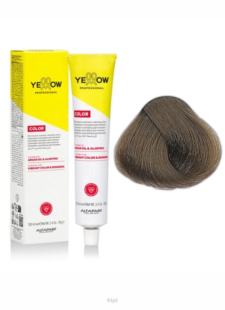 Yellow Professional Alfaparf  Color Permanent farba do włosów KOLOR 7.17 100 ml