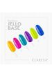 CLARESA Rainbow Jello baza hybrydowa kolor różowy z kawałkami folii 5 g - 2