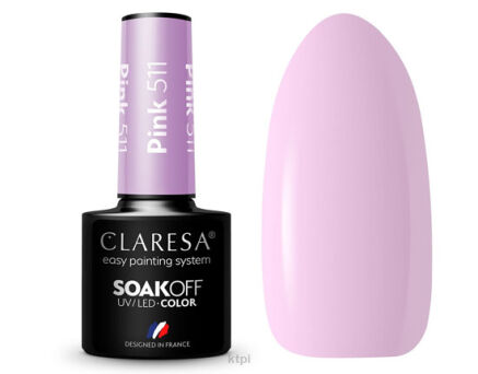 Claresa Lakier Hybrydowy 511 Pink 5 ml