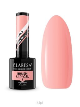 Claresa Brush Easy Gel żel do paznokci w butelce kolor 3 5 ml