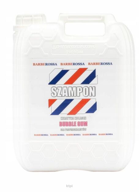 BARBEROSSA Bubble Gum Szampon do Włosów z Keratyną i Kolagenem 5 l