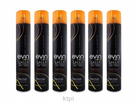 Evin Zestaw 6 Lakierów Black Z Olejkiem Arganowym 500 ml