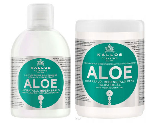 Kallos Zestaw Aloesowy Szampon + Maska 2x1000ml