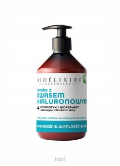 Bioelixire Arganowa Maska z Kwasem Hialuronowym do Włosów 500 ml