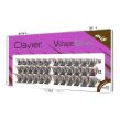 Clavier Kępki Rzęs Vshape Xtreme Mix 10/12/14mm Brown Brązowe - 2