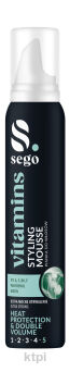 SEGO Vitamins styling mousse pianka do włosów ultra strong 400 ml