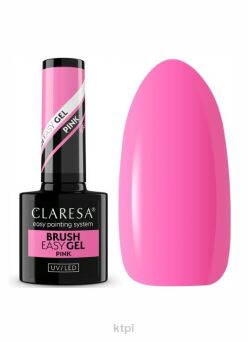 Claresa Brush Easy Gel żel do paznokci w butelce Pink 5 ml