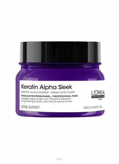L`Oreal Professionnel Keratin Alpha Sleek, maska wygładzająca 250ml
